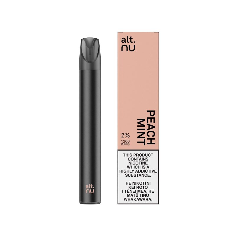 peach mint alt nu disposable vape