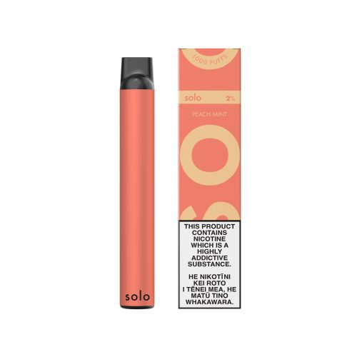 peach mint solo disposable vape