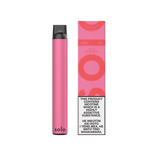 sour raspberry solo disposable vape