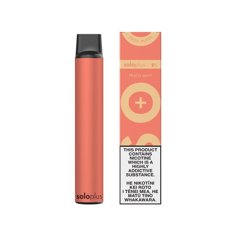 peach mint solo plus disposable vape