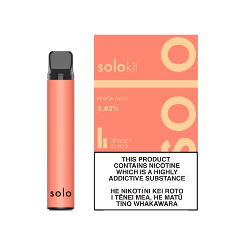 solo pod vape kit peach mint