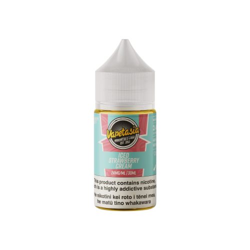 vapetasia iced strawberry cream nic salts vape juice