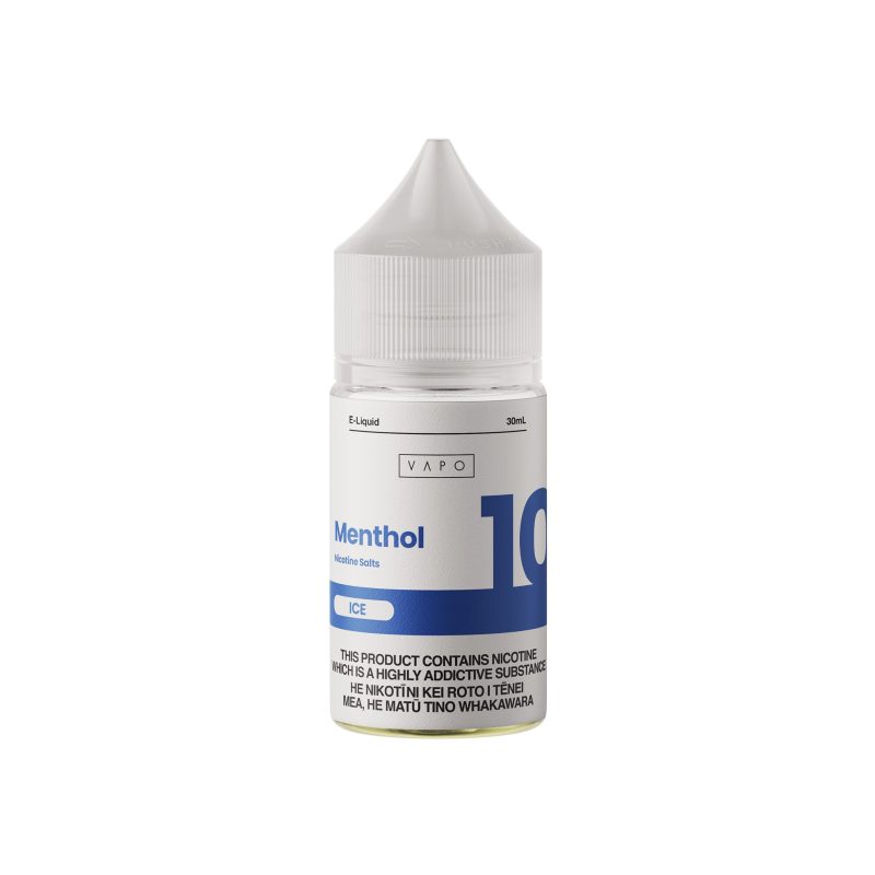 VAPO Menthol (Ice) 10mg Salts Bottle